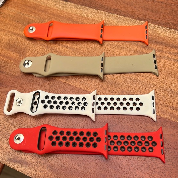 Other - Bundle for BOGO! 4 Apple Watch Compatible Watchbands - Soft Silicone